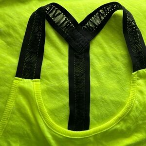 Victoria’s Secret Sport racerback tank highlighter yellow - size medium